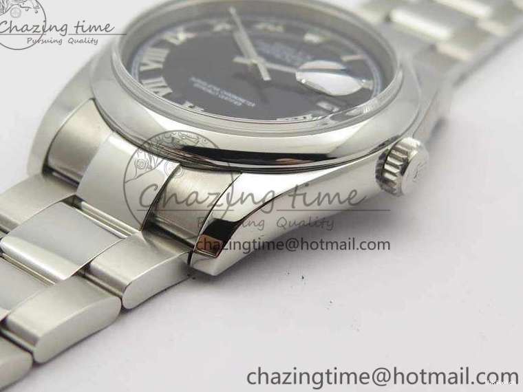 DateJust SS 36mm Best 904L SA3135 Bracelet 116200 Roman Dial SS On ARF Black Oyster 1:1 Edition 0322
